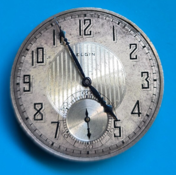 Vintage Elgin Grade 477 17 Jewel Pocket Watch Movement 12 Size Working