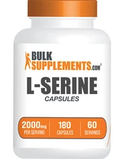 BulkSupplements L-Serine 180 Capsules - 2000mg Per Serving