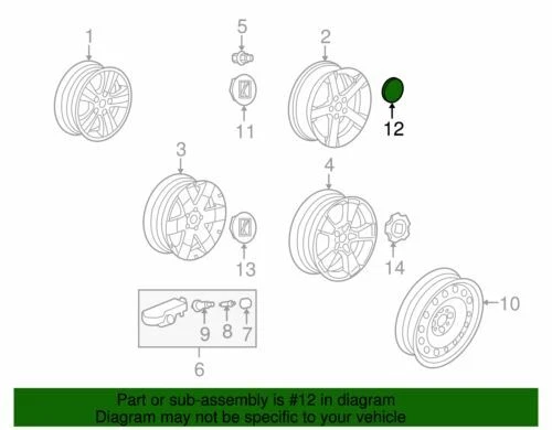 Original GM 2006-2010 Saturn Sky Vue Botón Estilo Tapa Central Escudo Logo 9596261 Foto 2 de 2