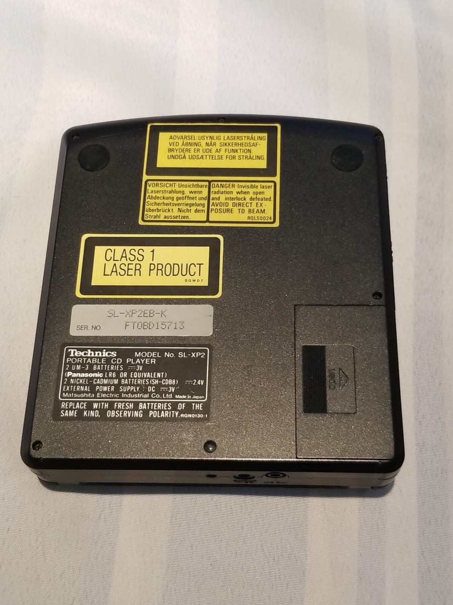 for parts or Repair Technics SL-XP2 Vintage Portable CD Player