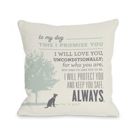 One Bella Casa 18 Promise Pillow In Ivory on sale One Bella Casa 18 Promise Pillow In Ivory on sale