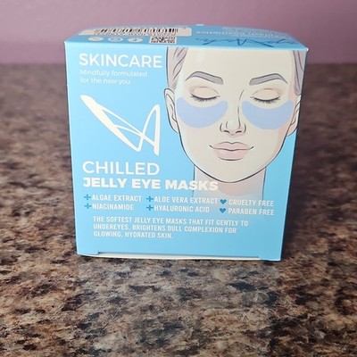LA Splash Chilled Jelly Under-Eye Pads Hydration 30pcs Rose 1.34oz Vegan