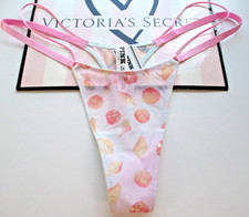 VICTORIA'S SECRET PINK Micro Thong Panty S M L XL Pink NWT Strappy VS Seashells