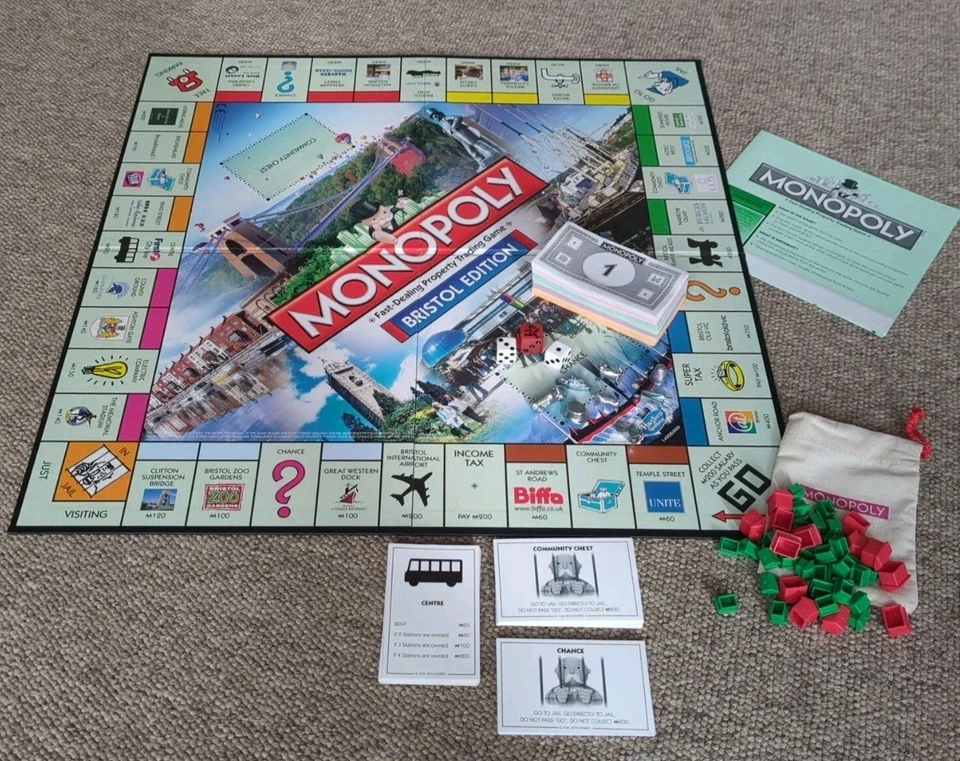 Monopoly Bristol Edition (Winning Moves 2016) 100% Complete - Image 2 of 4