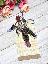 Handmade Beaded Keychains with Kokopelli charm and Pill Holder Container