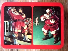 Coca-Cola Nostalgia Playing Cards, 2 Decks Of Cards in Metal Tin, Vintage