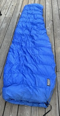 Vintage Windy Pass by The North Face Down Mummy Sleeping Bag Made in USA Blue