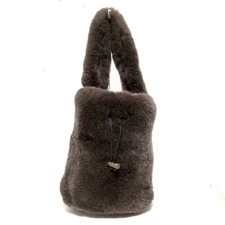 Auth THIRD MAGAZINE - Dark Brown Rex Handbag