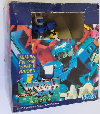 Sega Virtual On Temjin Display Figure 1997 Boxed 5'' Arcade UFO Prize Vintage