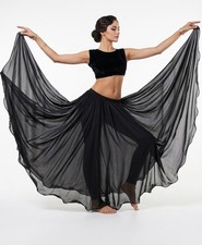Chiffon Belly Dance Skirt Full Circle Tribal Gypsy Style Boho Dance Costume