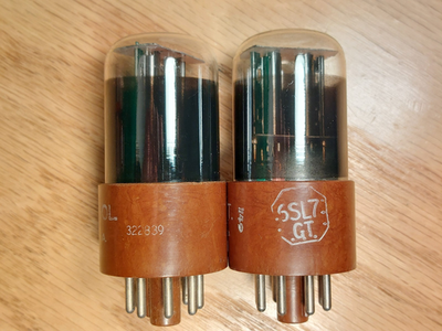 [オークション変更:未使用]TUNG-SOL 6SL7GT 真空管 マッチド2個 Tung-Sol | : TUNG-SOL 6SL7GT タングソル - 6SL7 Reissue Vacuum