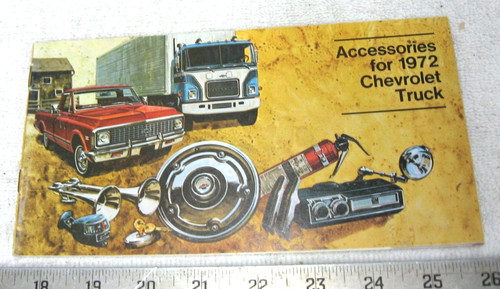1972 CHEVROLET ALL TRUCKS ELCAMINO BLAZER SUBURBAN ACCESSORIES BROCHURE ORIGINAL