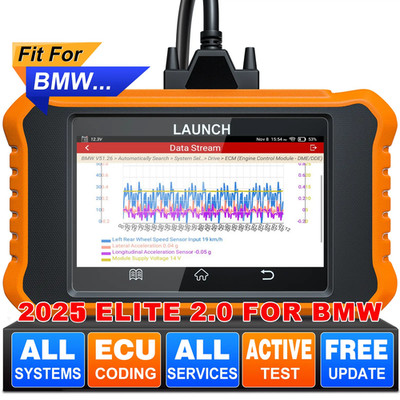 LAUNCH Creader Elite V2.0 OBD2 KFZ Diagnosegerät Auslesegerät ECU Coding Für BMW