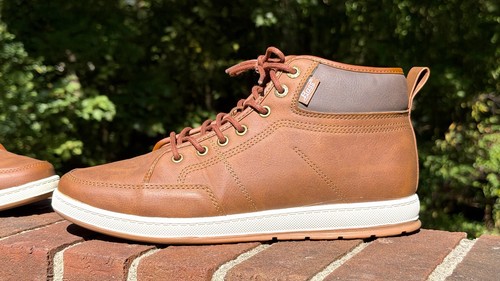 Para hombres G. H. Bass & Co. Zapatillas altas Usadas en Excelente Condición Zapatos Sintéticos Superior Marrón 10 Informales - Imagen 4 de 10