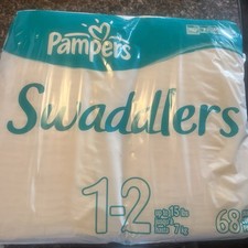Pamper Swaddlers 1-2 68 Diapers.