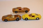 1960's - 1970's Lot of 3 Vintage Matchbox Lesney Lamborghini Miura #33 Cars