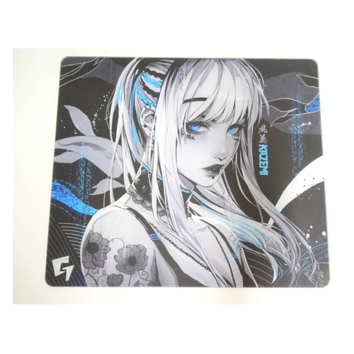 GLSSWRKS Kazemi Premium Glass Gaming Mousepad Blue 490x420mm Used Japan - 第 1/1 張圖片