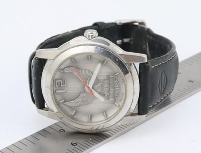 Vintage BULOVA Harley Davidson Motorcycles 76A12 Eagle Watch 41mm