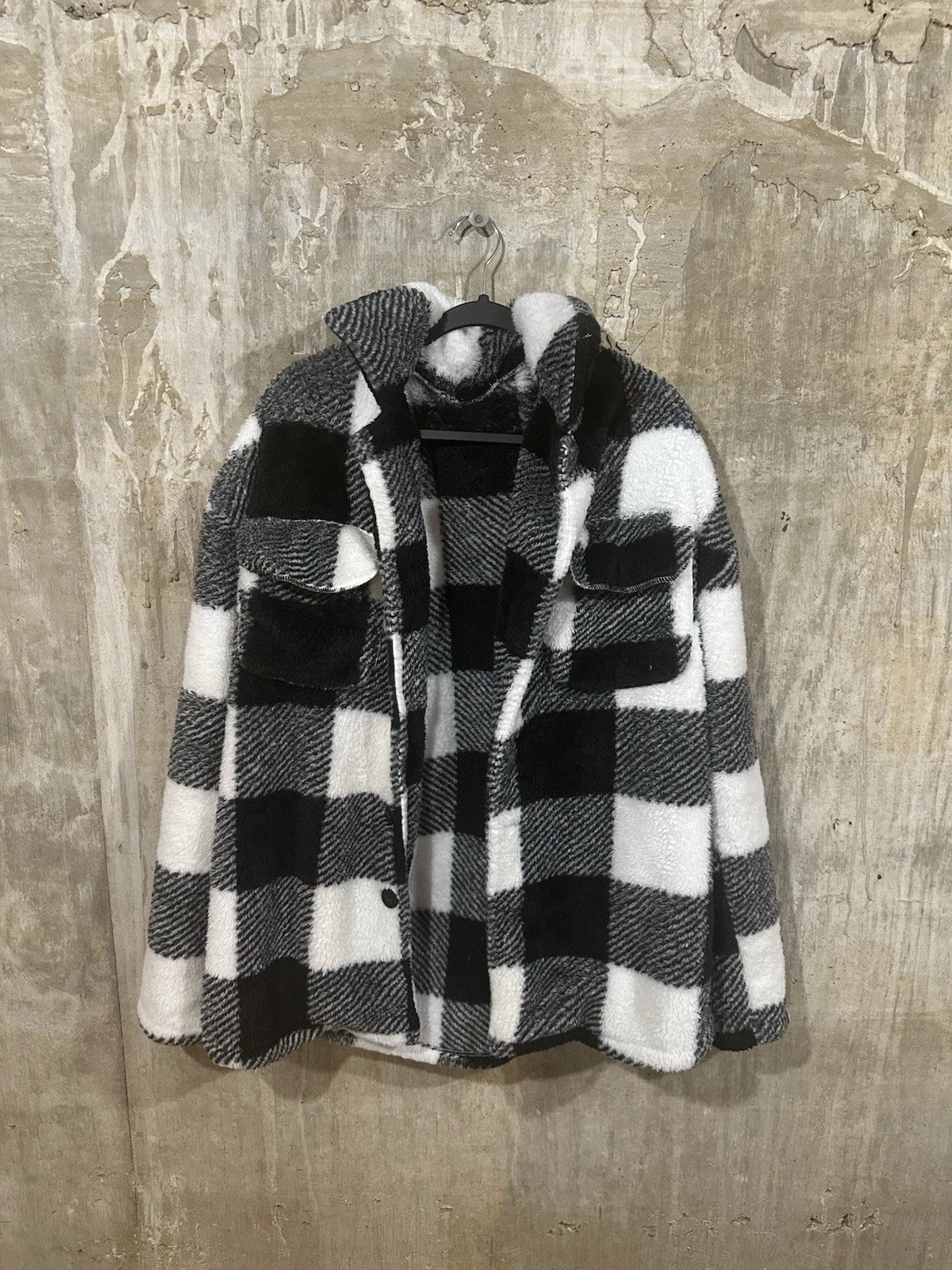 Men's Cotton Jackets Men Plaid Pattern Pocket Coat Multi Pockets Windbreaker