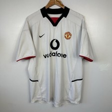 Vintage Man Utd Shirt Jersey, Nike, Van Nistelrooy #10, 2002/03 Away, Mens Large