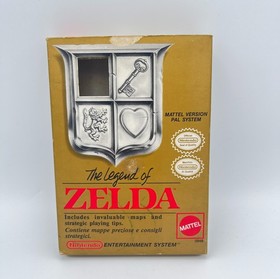 The Legend Of Zelda Nintendo NES PAL A ITA Italiano Mattel + Mapa - RARO