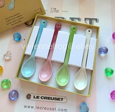 LE CREUSET BLUE PINK WHITE GREEN CAFE TEASPOO...