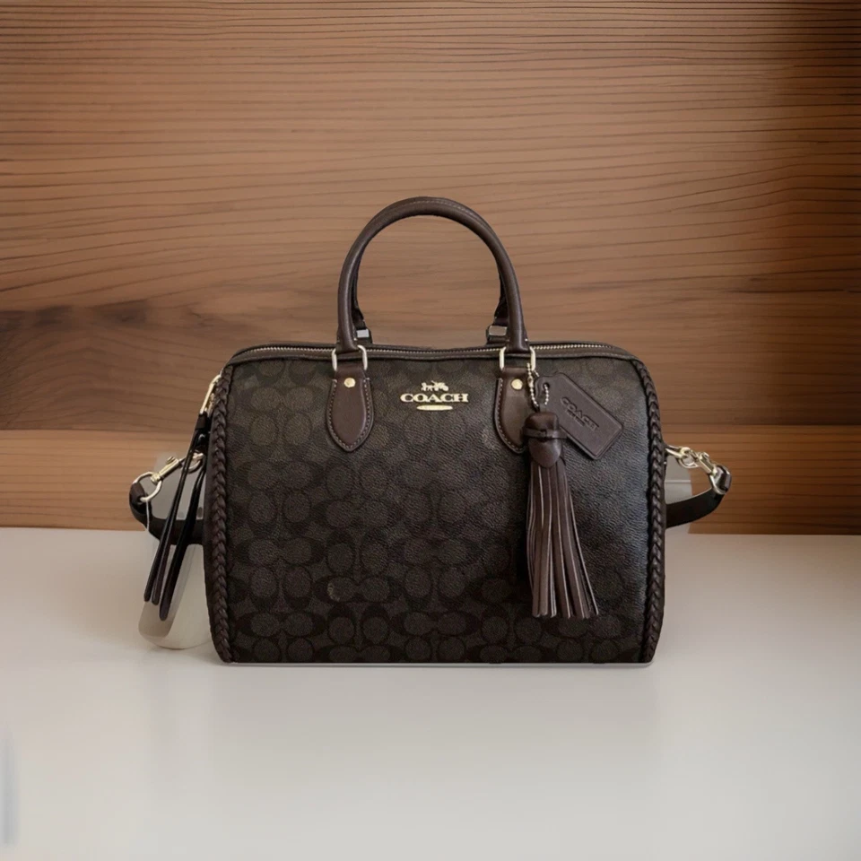 NWT COACH Rowan (LARGE) Signature Brown/Maple CCE36 - Image 4 of 4