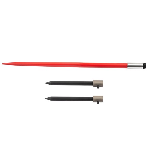 Hay Spear Spears 49 Hay Bale Spear Spike 4000 Lbs Capacity Quick Attach Square Hay Bale Spears 2 Pics Black Bale Forks Bale Hay Spike With Hex Nut Sleeve For Buckets Tractors Loaders P 36809877