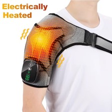 Heated Shoulder Massager with Vibration Massage Brace Joint Pain-Relief Electric