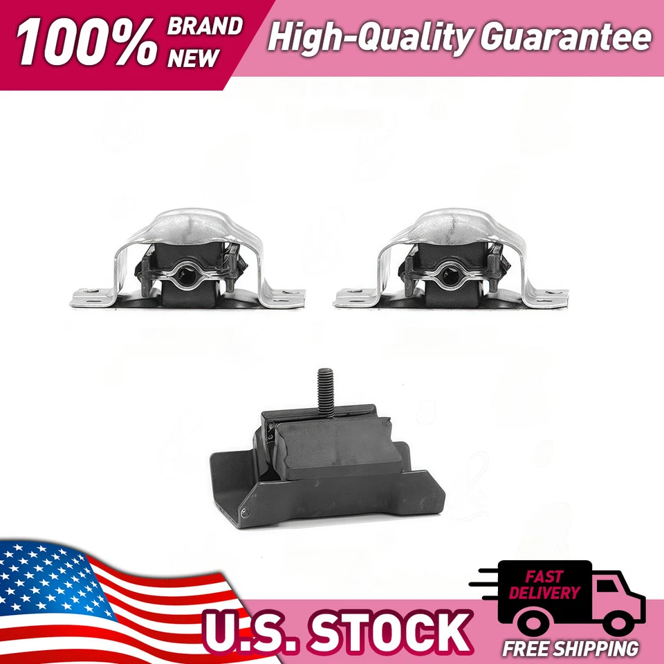 Engine Motor Mount Kit Motor Engine Mount for Chevrolet G30 1991 1992 5.7L V8 - Image 3 of 4