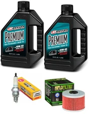 Maxima Premium Oil Change NGK Spark Plug & HiFLo HF112 Kawasaki KLX 110 110L