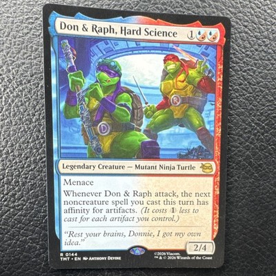 Wizards of the Coast Don & Raph, Hard Science Legendary Creature TMNT Rare 0144