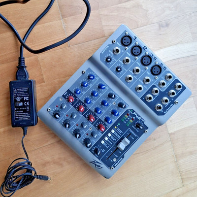 Peavey PV6 USB 6-Kanal Mischpult USB Phantomspeisung EQ Mixer Externe Soundkarte
