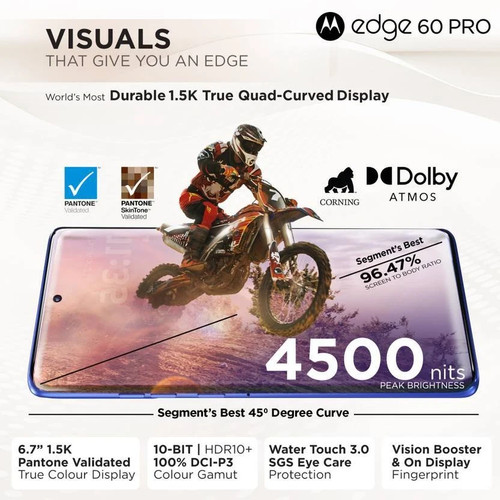 MOTOROLA Edge 60 Pro 5G (Blue 512GB 16GB RAM).Dimensity 8350“NO TARIFFS IN USA” - Picture 8 of 18
