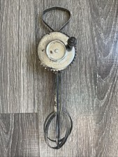 Antique A&J All Metal Steel Hand Mixer Egg Beater Pat. Oct 9, 1923 Made in USA!