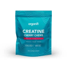 Organifi Creatine Chews - Premium Cherry Chews to Perform 30 Day Supply