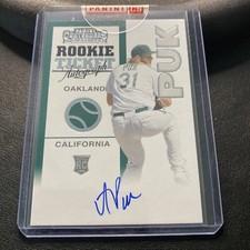 2020 Panini Contenders Rookie Ticket Autograph- A. J. Puk A’s Diamond Backs RC D