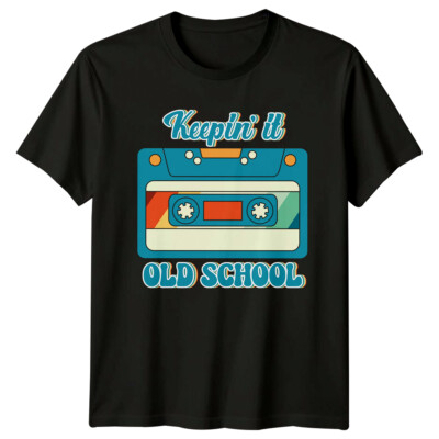 Keepin' It Old School Retro Cassette Tape T-Shirt