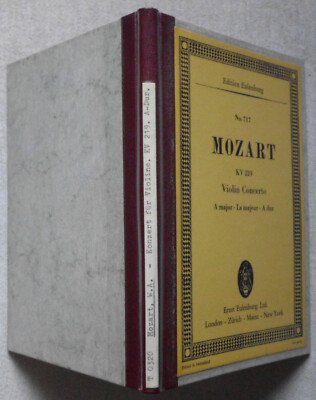Noten: W. A. Mozart, Concerto A Major for Violin and Orchestra - No. 717.
