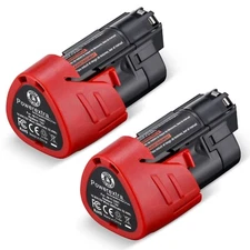 2Pcs For Milwaukee M12 Lithium Battery 12V 3.0Ah 48-11-2411 48-11-2401 Battery