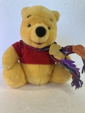 Blustery Day Winnie The Pooh Autumn Fall Windy Day Scarf 1998 Disney Plush