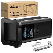 Nilight Trailer Hitch Receiver Extender Adapter Reducer 2-1/2 to 2 Inch