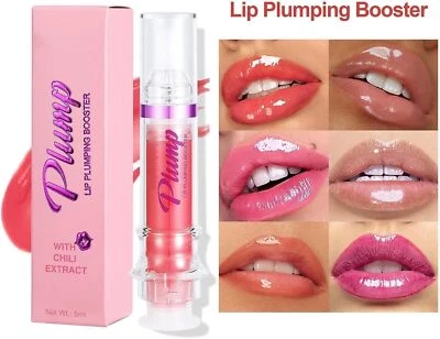 Plumping Booster Lip Gloss With Chili Extract, Moisturising Lip Oil + Vitamin E