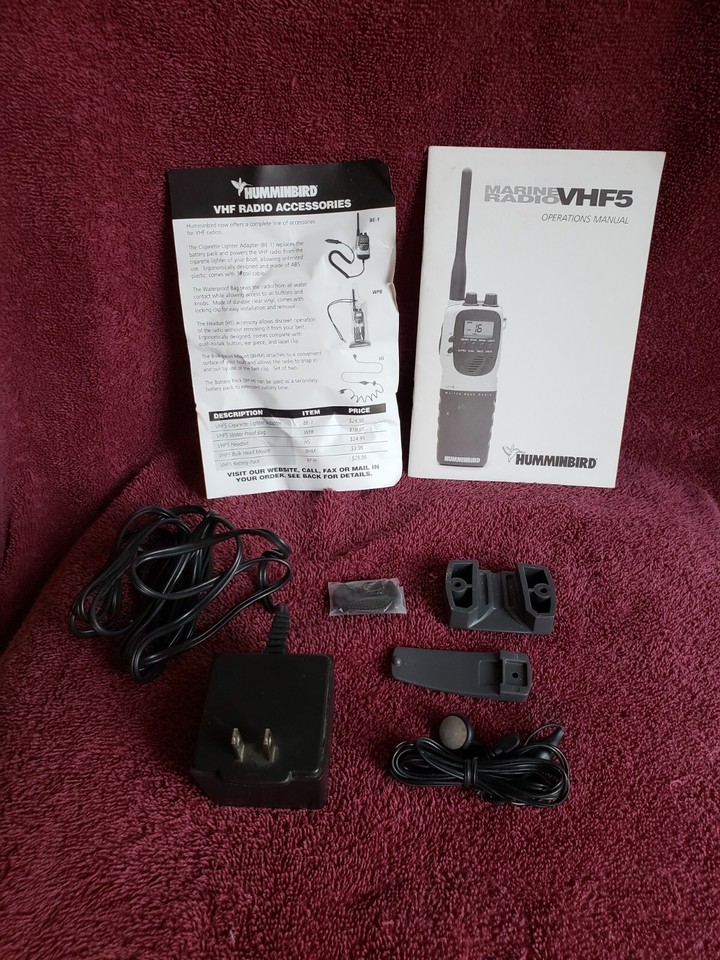 Humminbird VHF5 Marine Band Radio eBay