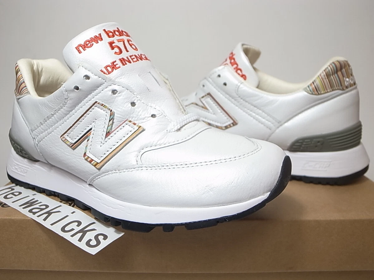 PAUL SMITH x NEW BALANCE W576PSW 576 PSW WHITE MULTI STRIPE MADE