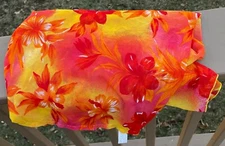 Vintage NOS 1996 Floral Beach Swim Coverup Sarong from Korea by Jipsi Gold