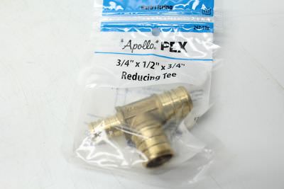Apollo Pex APZT341234 3/4''X1/2''X3/4'' Reducing Tee Lot of 6
