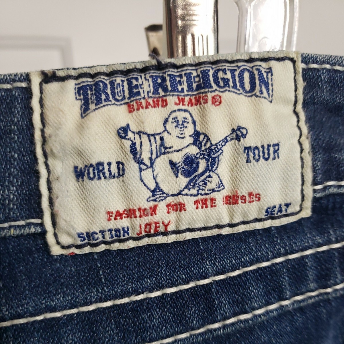 USA製 TRUE RELIGION joey ブーツカット　28 True Religion Joey Jeans Women's 28 Flare Twist Blue Wash