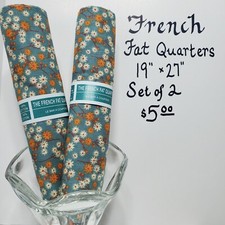 Fall Calico 2 FRENCH FAT QUARTERS 19"x27" Cotton Fabric Brewer quilting sewing