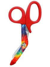 Prestige Medical 5.5" StyleMate Utility Scissor Tie Dye Rainbow Free Shipping